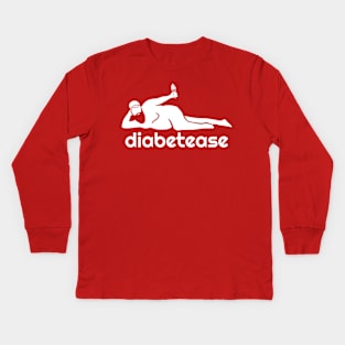 diabetease - real men have curves Kids Long Sleeve T-Shirt